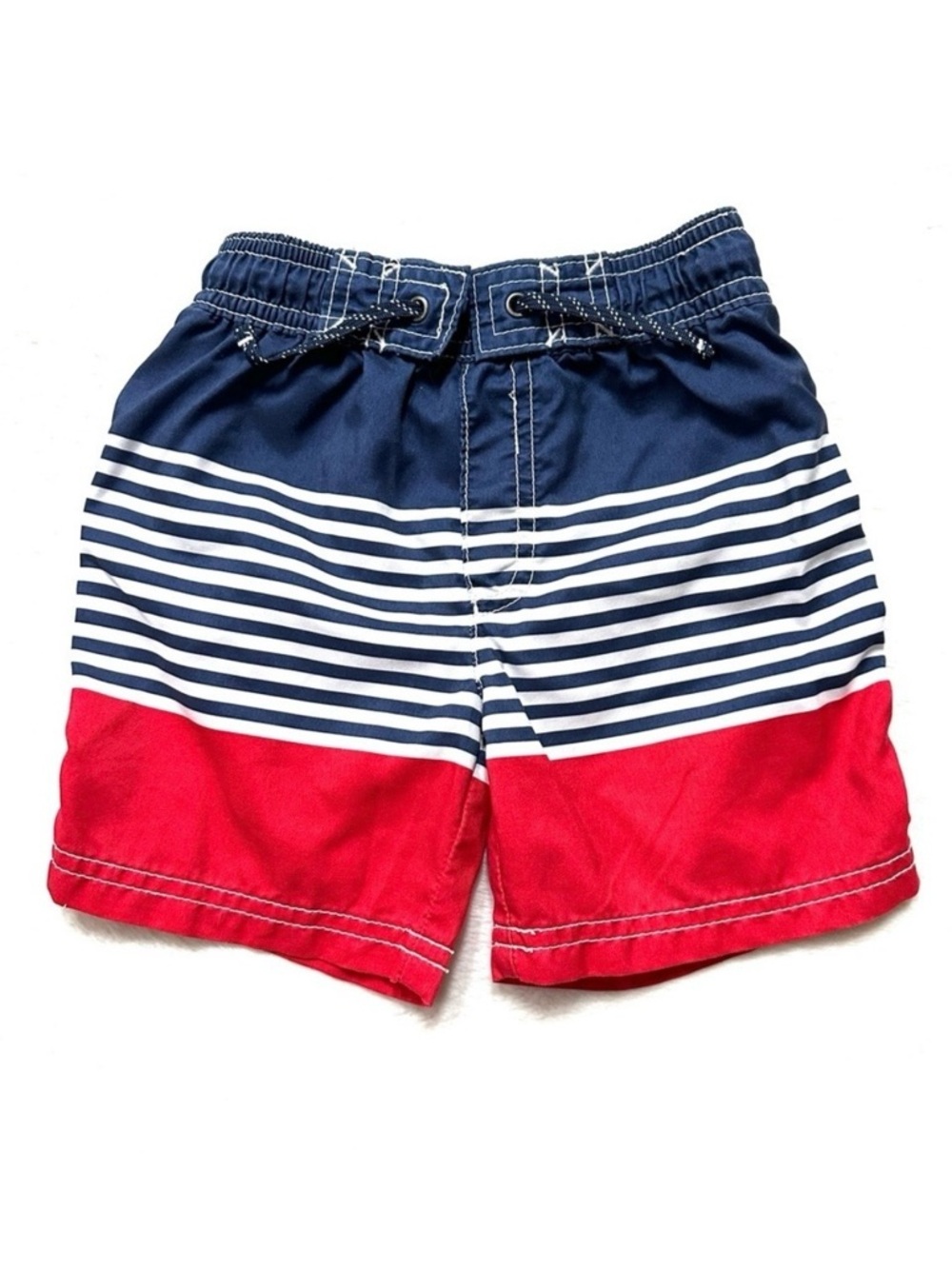 ⭐️ 5 for $25 Carter’s Kids Red White & Blue Striped Swim Shorts Size 3T